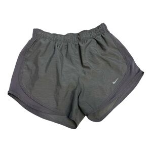 Nike Women Dri Fit Tempo Running Shorts in Grey Heather Gym Workout